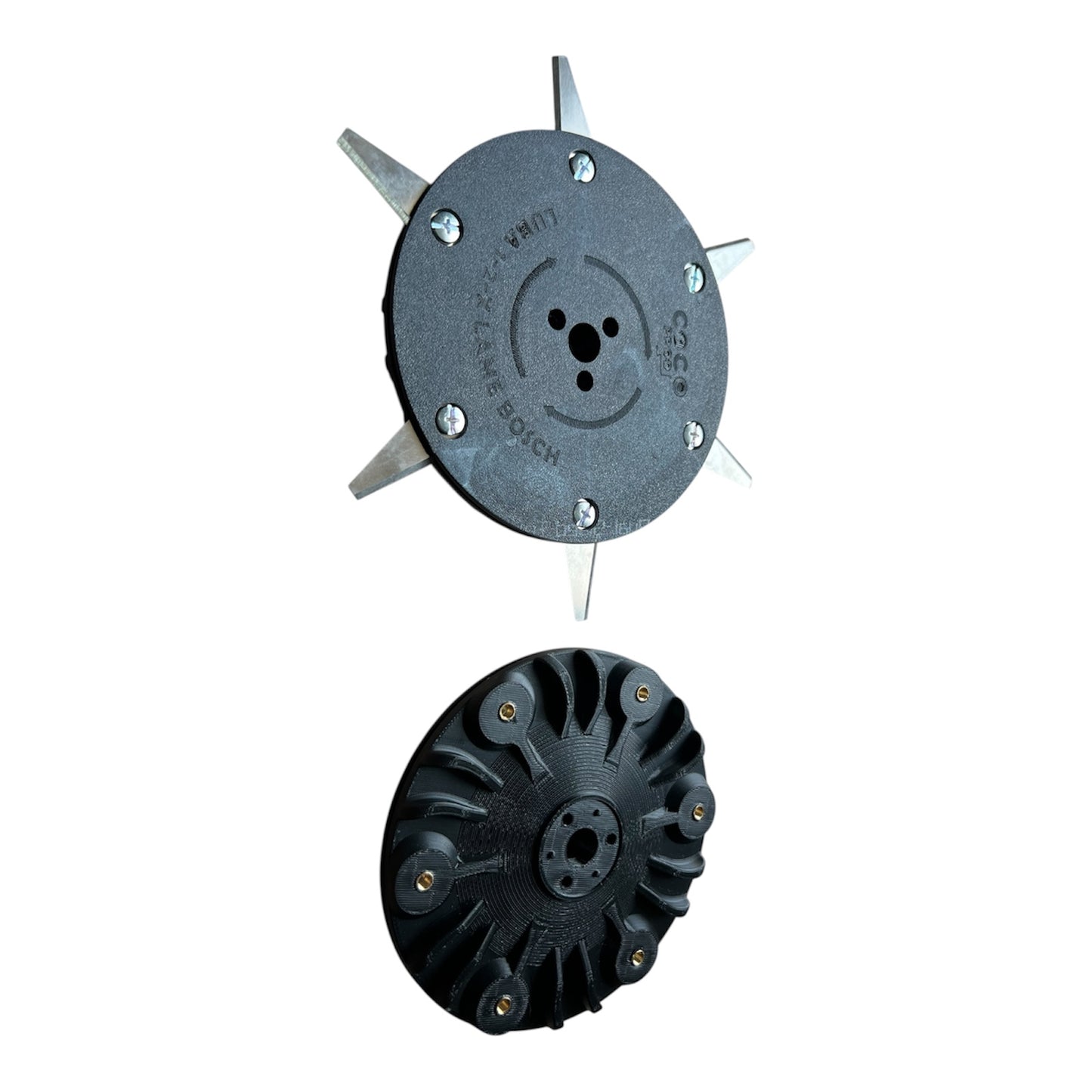 Kit de plateaux de coupe 6 Lames type "BOSCH INDEGO" avec ventilation active Mammotion LUBA 1-2-X + Bouchons moteurs
